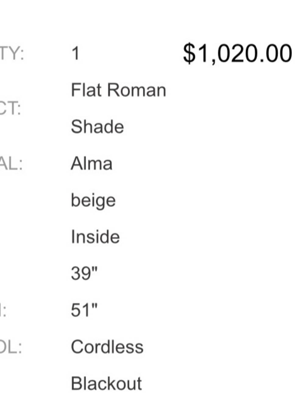 The Shade Store Roman Shades, new never used. $100 each
One white Roman shade - Picture 12 of 12